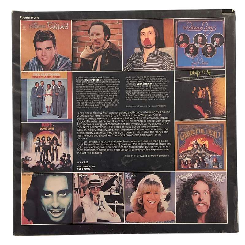 1978 The Face of Rock and Roll by Bruce Pollock and John Wagman Softcover