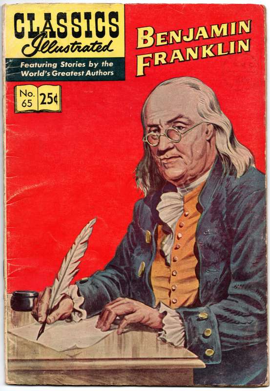 1969 Benjamin Franklin - Classics Illustrated Issue 65 VF Softcover