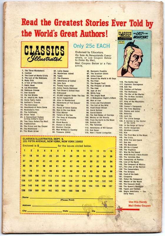 1969 Benjamin Franklin - Classics Illustrated Issue 65 VF Softcover