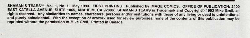 1993 Shaman's Tears Issue 1 NM by Mike Grell Softcover