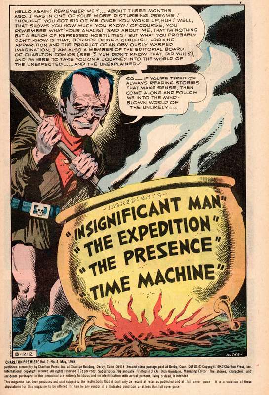 1968 Charlton Premiere Issue 4 NM Softcover