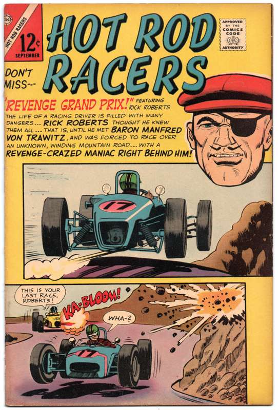 1966 Hot Rod Racers Issue 10 VG Softcover