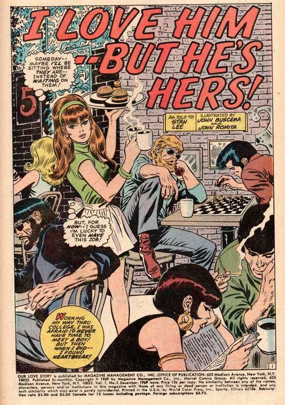 1969 Our Love Story Issue 2 VF Softcover