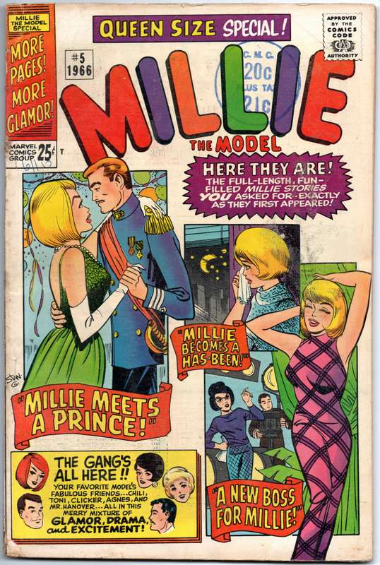1966 Millie The Model Annual Issue 5 VF Softcover