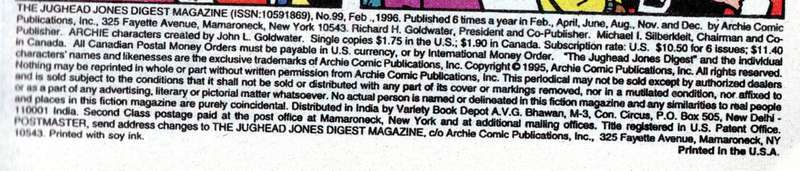 The Archie Digest Library- Archie Archie Andrews Number 97 and Jughead Jones Number 99 2 Comic Set S