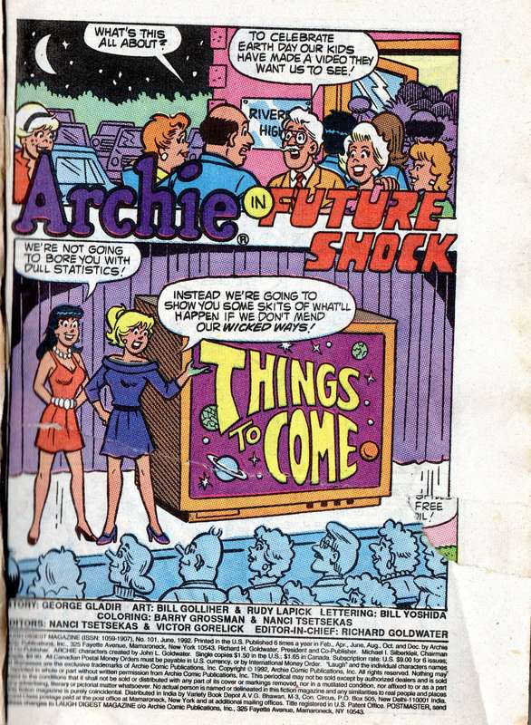 The Archie Digest Library- Laugh Number 101 and Archie Number 116 2 Comic Set Softcover