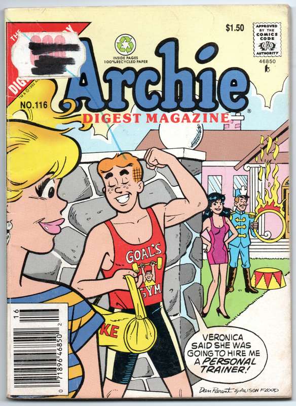The Archie Digest Library- Laugh Number 101 and Archie Number 116 2 Comic Set Softcover
