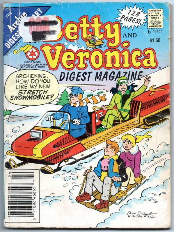 The Archie Digest Library- Bettie And Veronica Number 54 and Archie Archie Andrews Number 59 2 Comic