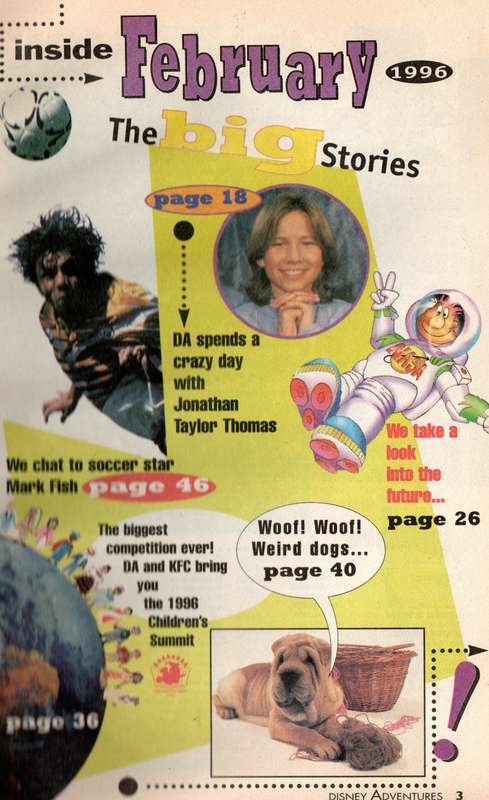 1996 Disney Adventures February 1996 Softcover