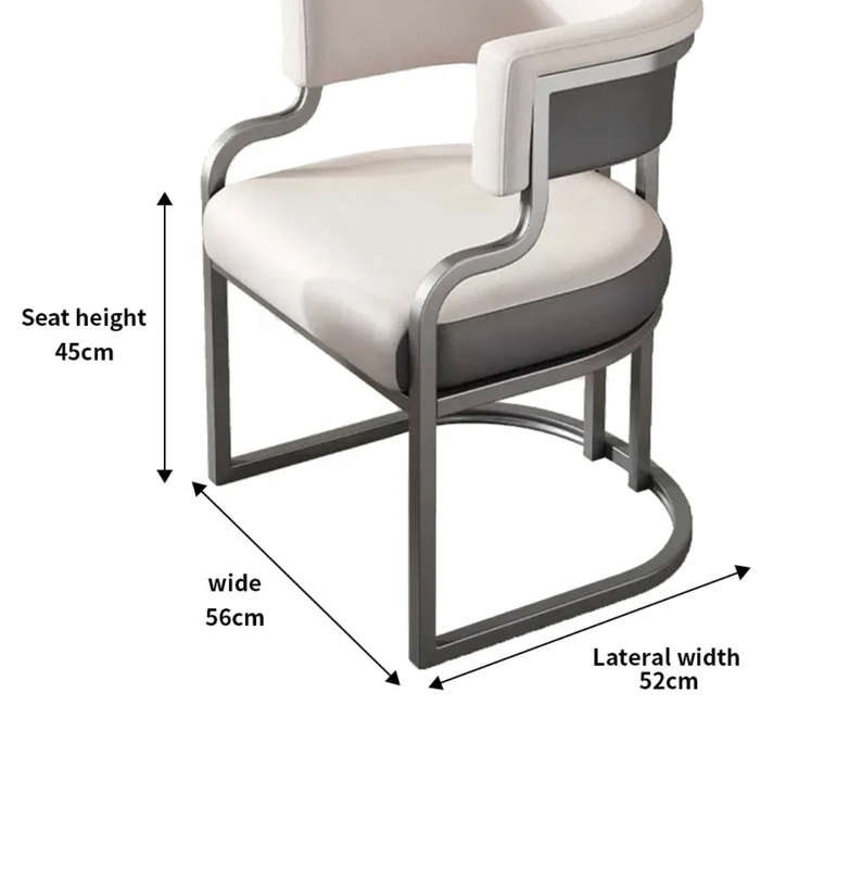 KZ Dining Chair with Silver Frame