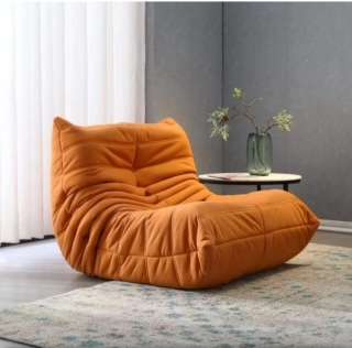 Caterpillar Lazy floor Sofa (Orange)