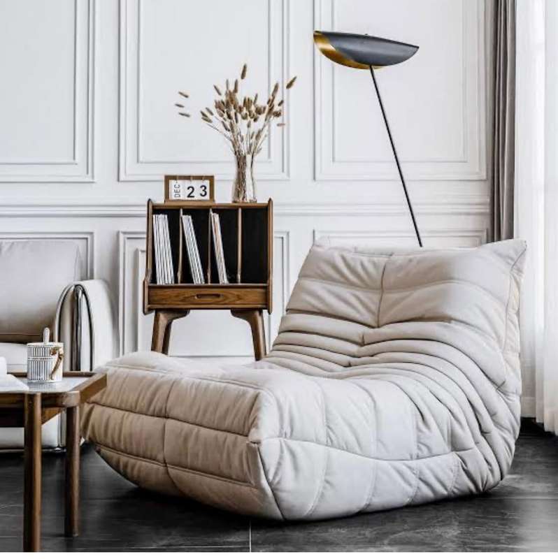 Caterpillar Lazy floor Sofa (off white)