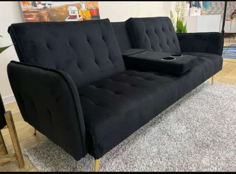 Sienna Luxe Sleeper Couch Black