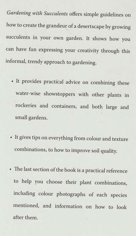 GARDENING WITH SUCCULENTS by Prof. Gideon Smith + GUIDE TO SUCCULENTS OF SOUTHERN AFRICA