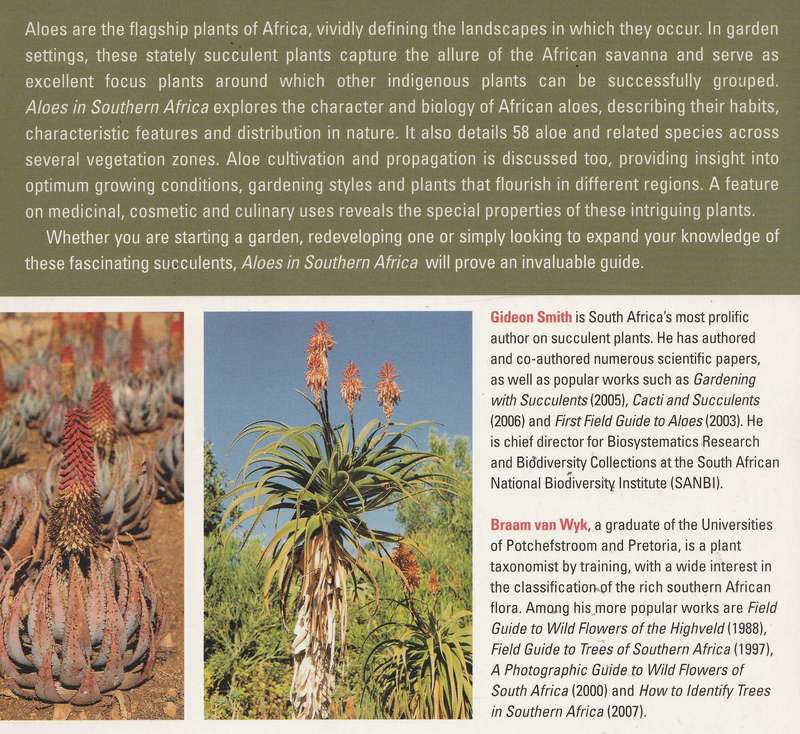ALOES IN SOUTHERN AFRICA by Gideon F Smith & Braam van Wyk