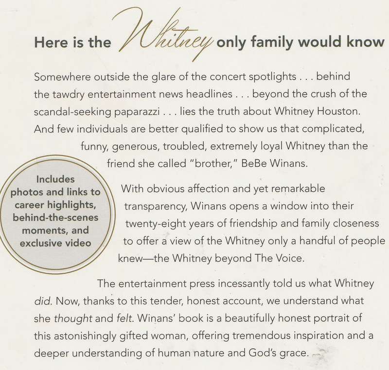 THE WHITNEY I KNEW by Bebe Winans with Timothy Willard