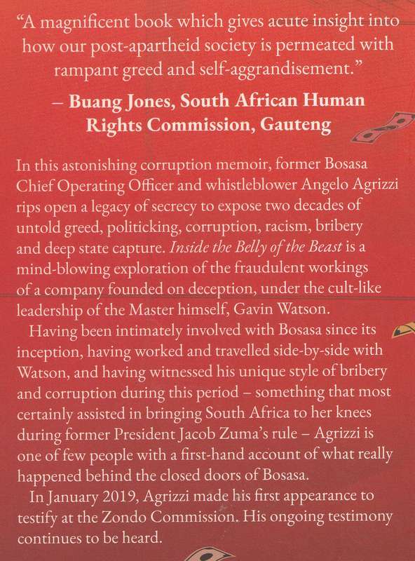 INSIDE THE BELLY OF THE BEAST: THE REAL BOSOSA STORY by Angelo Agrizzi