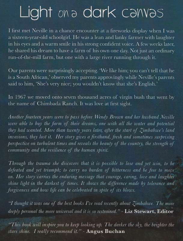 LIGHT ON A DARK CANVAS: LOVE AND RISK IN AFRICA by Wendy Brown