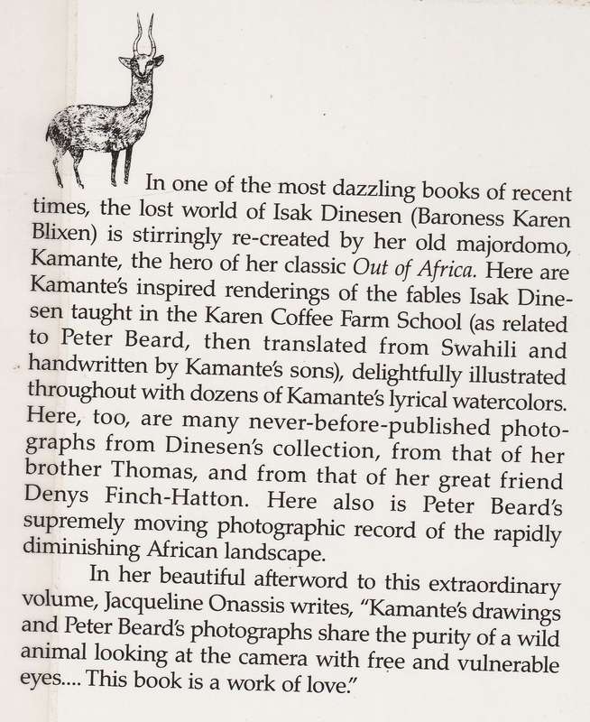 LONGING FOR DARKNESS: KAMANTE'S TALES FROM OUT OF AFRICA collected by Peter Beard