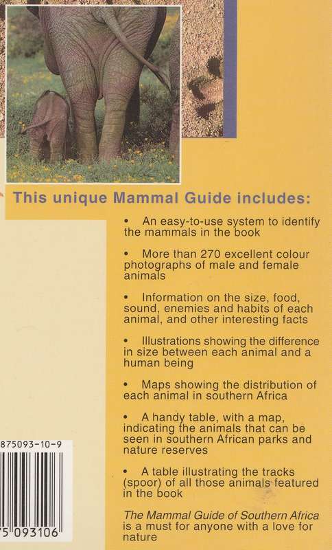THE MAMMAL GUIDE OF SOUTHERN AFRICA by Burger Cillie