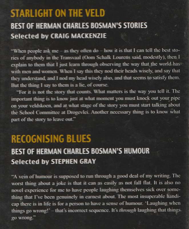 BEST OF BOSMAN - STARLIGHT ON THE VELD / RECOGNISING BLUES