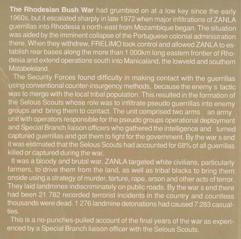 ASSIGNMENT SELOUS SCOUTS: INSIDE STORY OF A RHODESIAN SPECIAL BRANCH OFFICER by Jim Parker