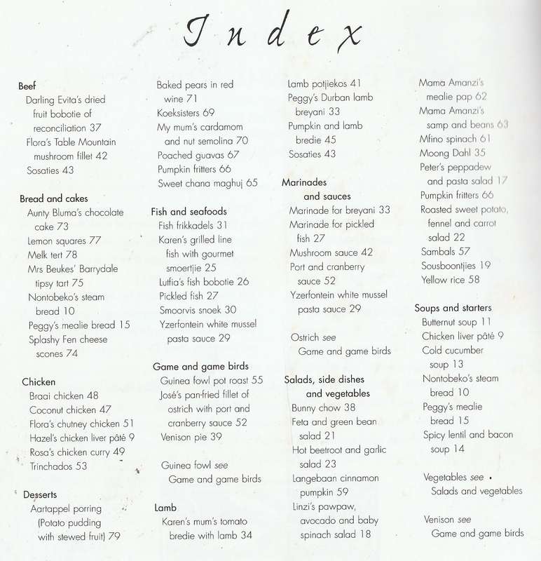 THE SOUTH AFRICAN ILLUSTRATED COOKBOOK by Lehla Eldridge
