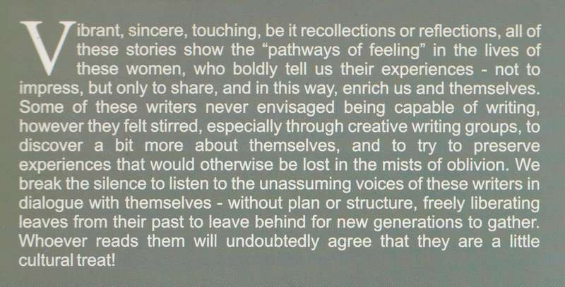 PATHWAYS OF FEELING: STORIES TOLD BY  PORTUGUESE WOMEN IN AFRICA coordinated by M V Pereira