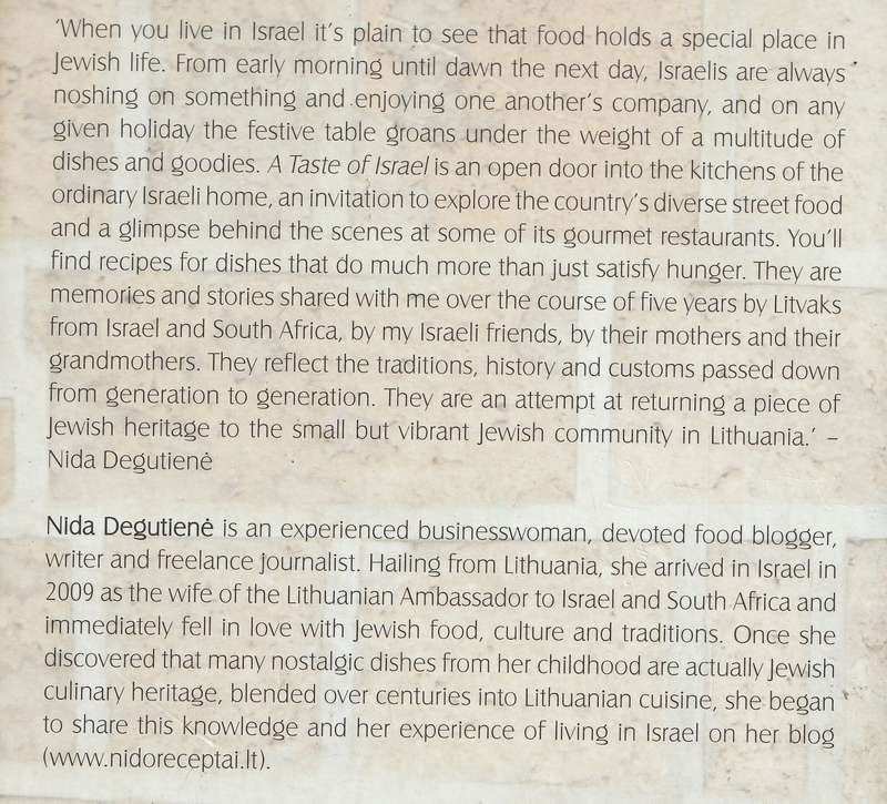 A TASTE OF ISRAEL: FROM CLASSIC LITVAK TO MODERN ISRAELI by Nida Degutiene