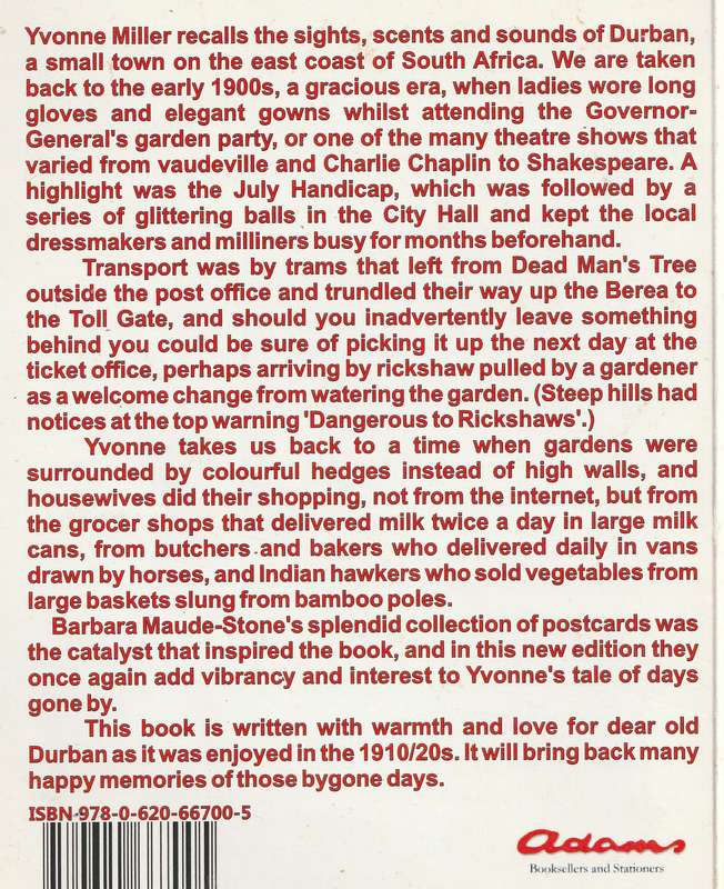 DEAR OLD DURBAN by Yvonne Miller & Barbara Maude-Stone