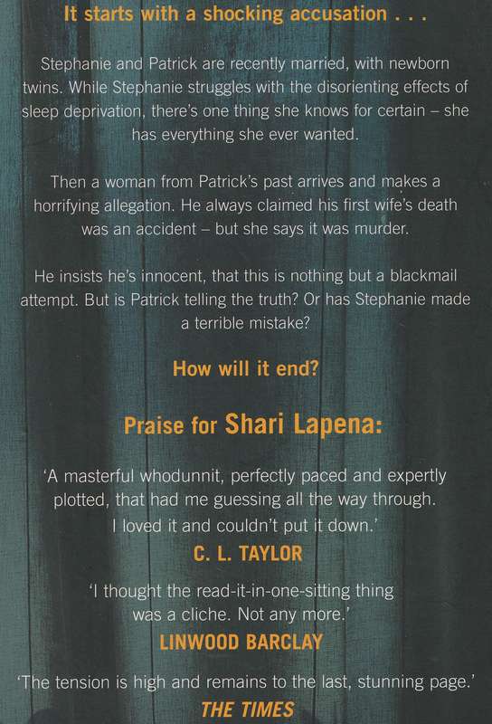 THE END OF HER by Shari Lapena