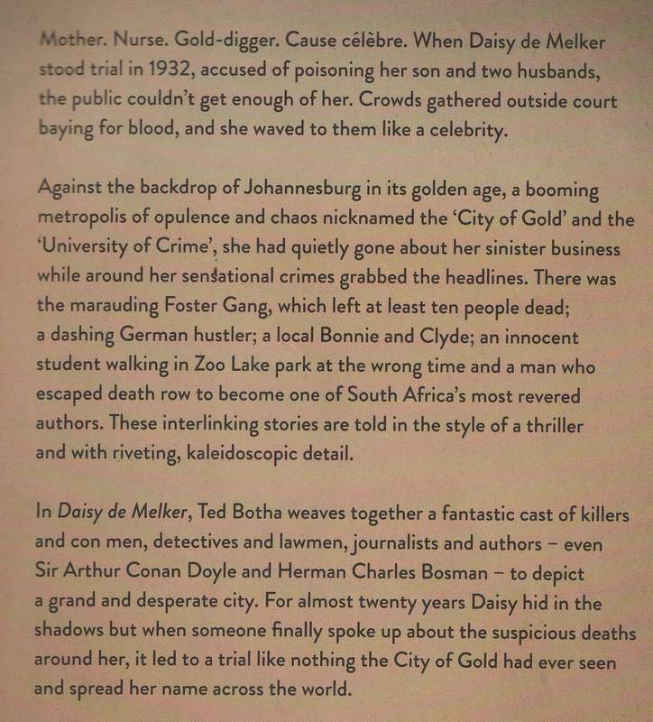 DAISY DE MELKER: HIDING AMOUNG KILLERS IN THE CITY OF GOLD by Ted Botha