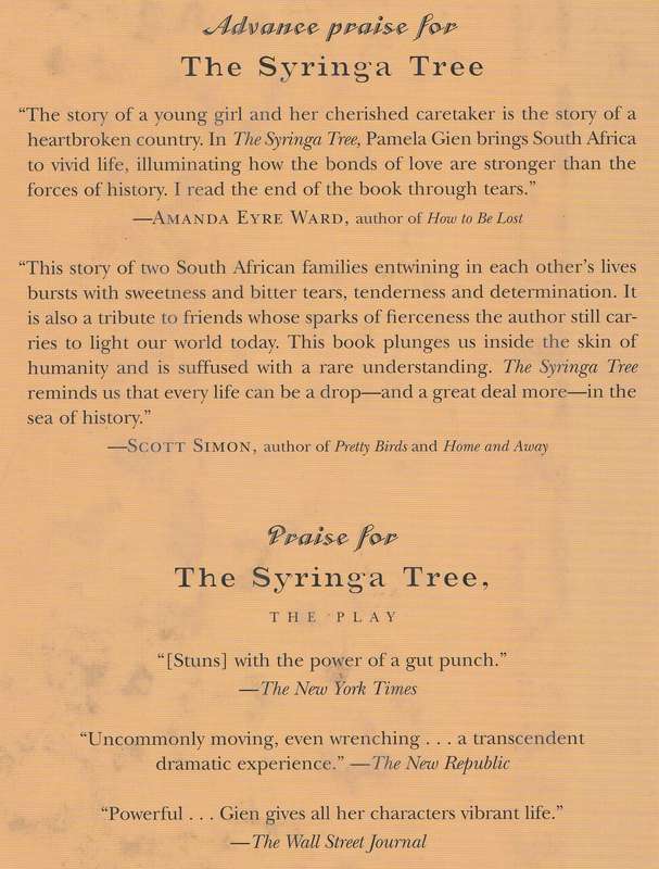 THE SYRINGA TREE by Pamela Gien