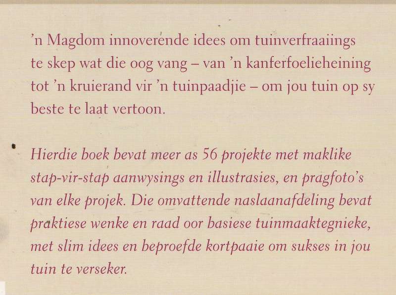 PROJEKTE VIR JOU TUIN: 50 PROJEKTE MET STAP-VIR-STAP AANWYSINGS - Richard Bird & George Carter