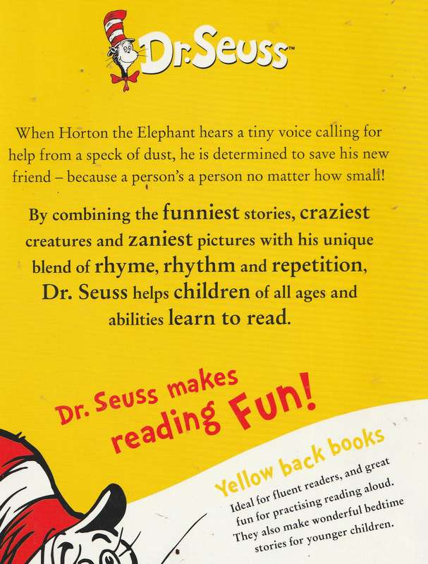HORTON HEARS A WHO! - DR SEUSS