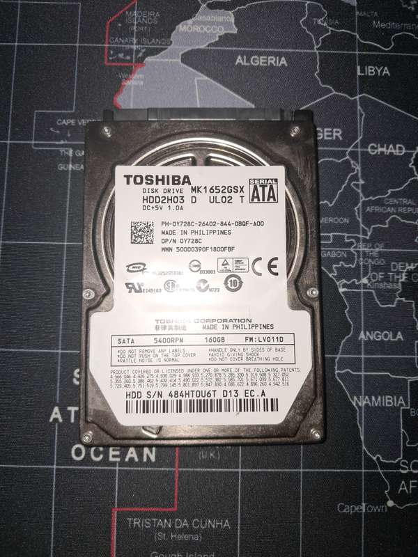 160GB TOSHIBA HARD DRIVE