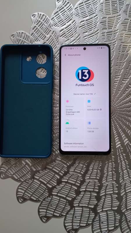 Like new Vivo Y36 smartphone 2024 model, 16GB/128GB, 50MP camera, Snapdragon chip