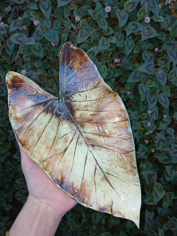 Handmade Leaf decorative plate