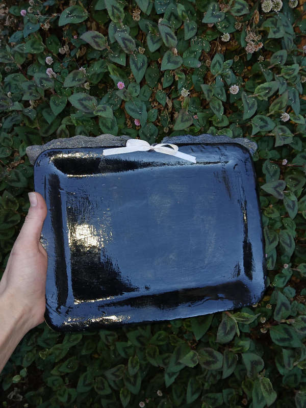 Handmade ceramic Rolling tray