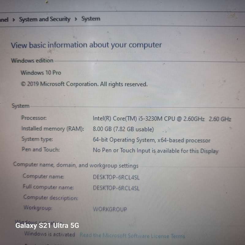 ACER ASPIRE i5-3230M