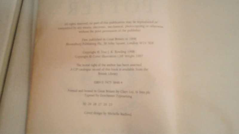 Harry Potter books 1-5 (4 first editions)