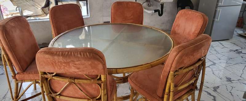 Bamboo table 6 seater