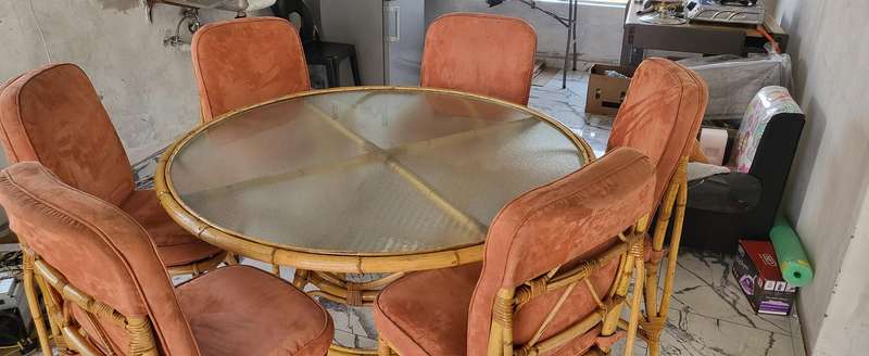 Bamboo table 6 seater