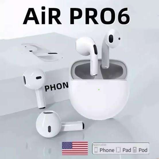 Pro6 TWS Bluetooth Headset Touch control 5.0 Bluetooth Headphone Sports Earphone With Microphone