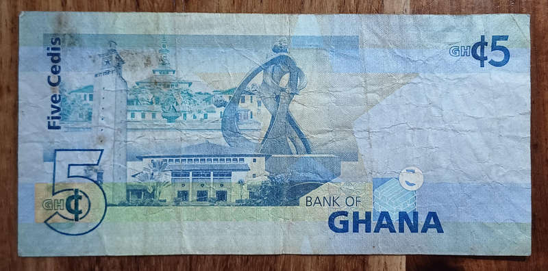 Ghana Bank Note 5 Cedis