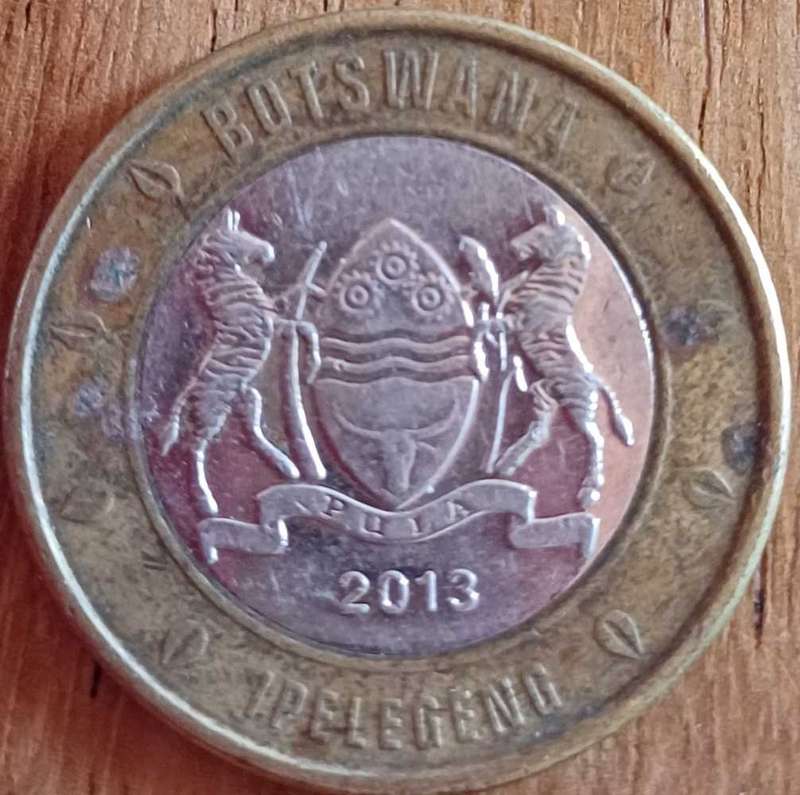 2013 Botswana 5 Pula