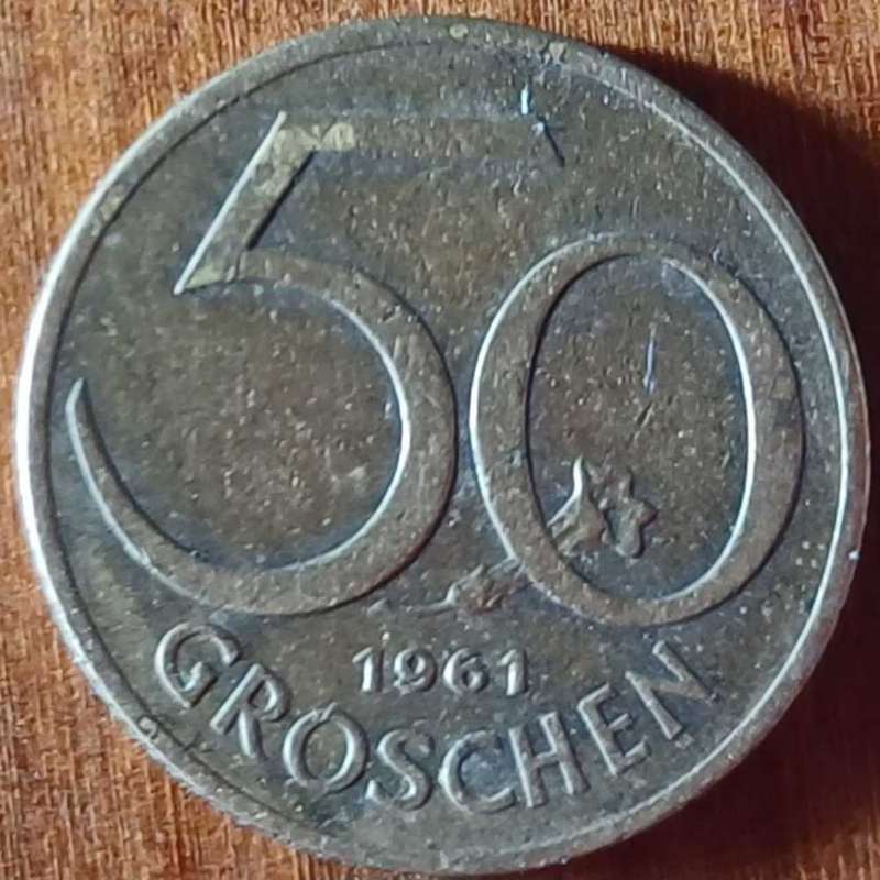 1961 Austria 50 Groschen