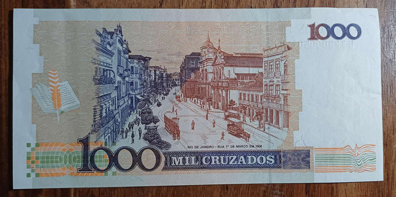 Brazil Bank Note 1000 Cruzados (UNC)