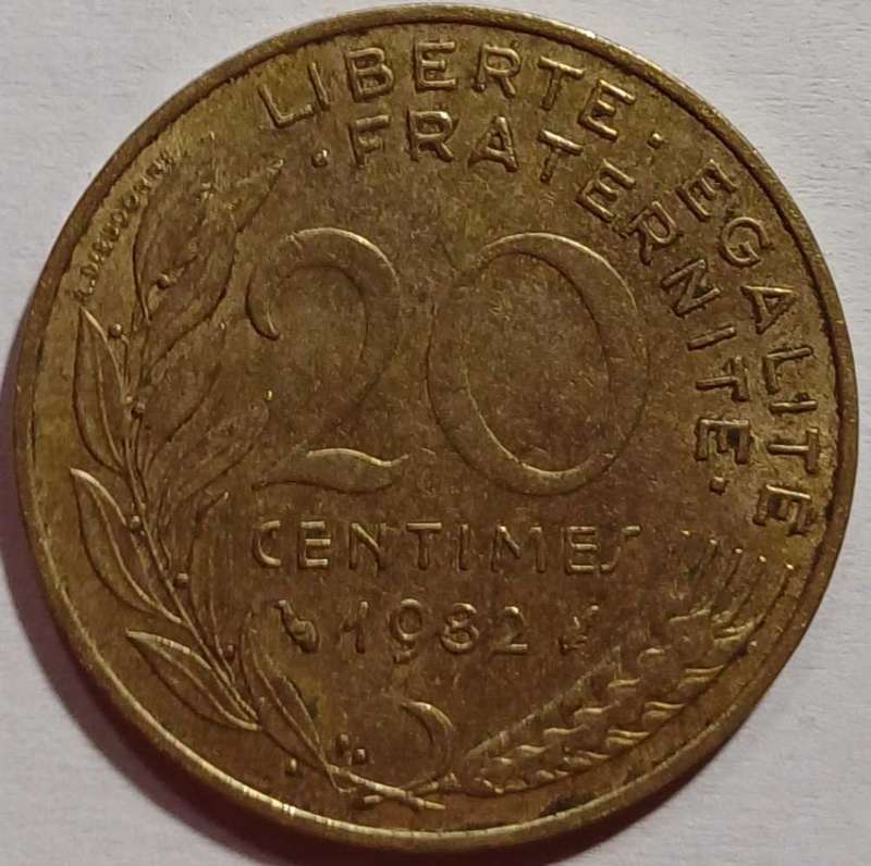 1982 France 20 Centimes