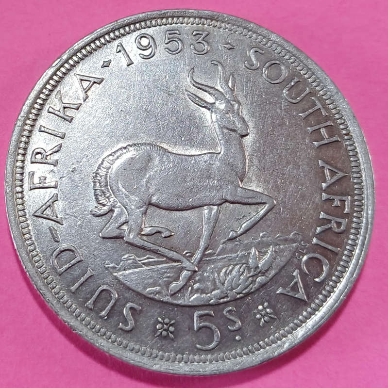 1953 Union 5 Shillings (Crown)